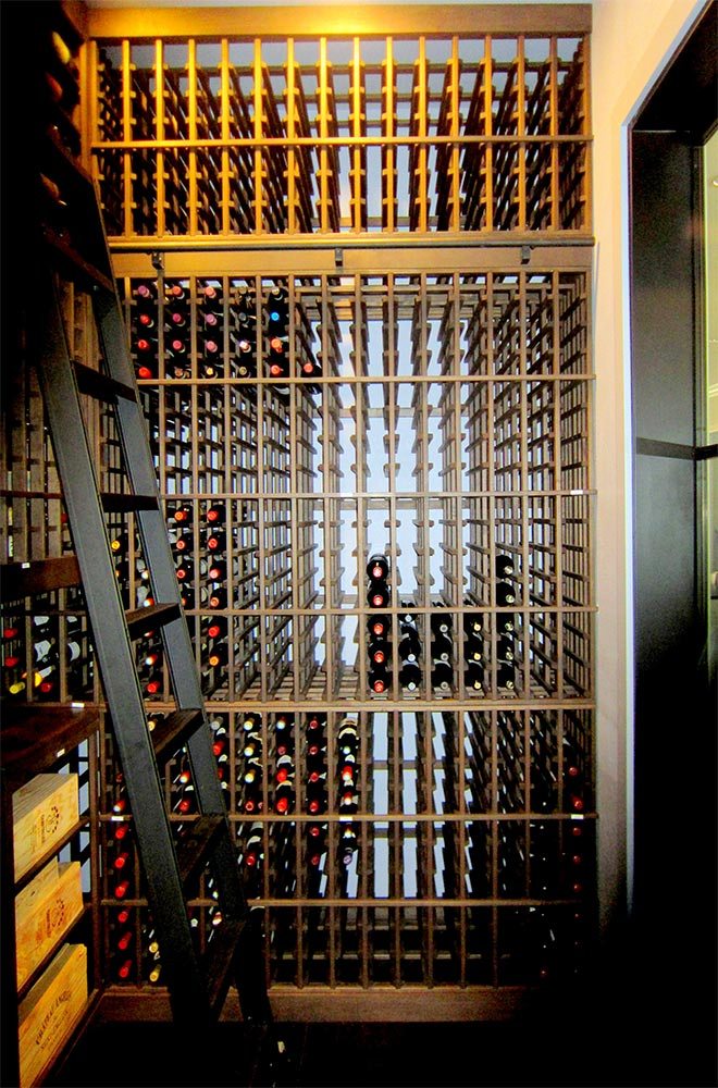 Dallas Texas Wine Cellar Requires a Large Cooling Unit Because of Huge Storage Capacity and Glass Doors