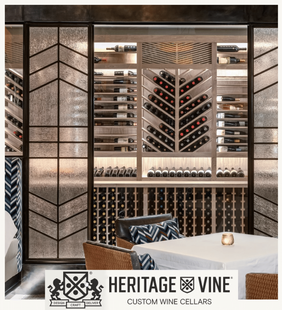 Heritage Vine - Commercial & Restaurant Wine Cellars with US Cellars System Cooling Equipment