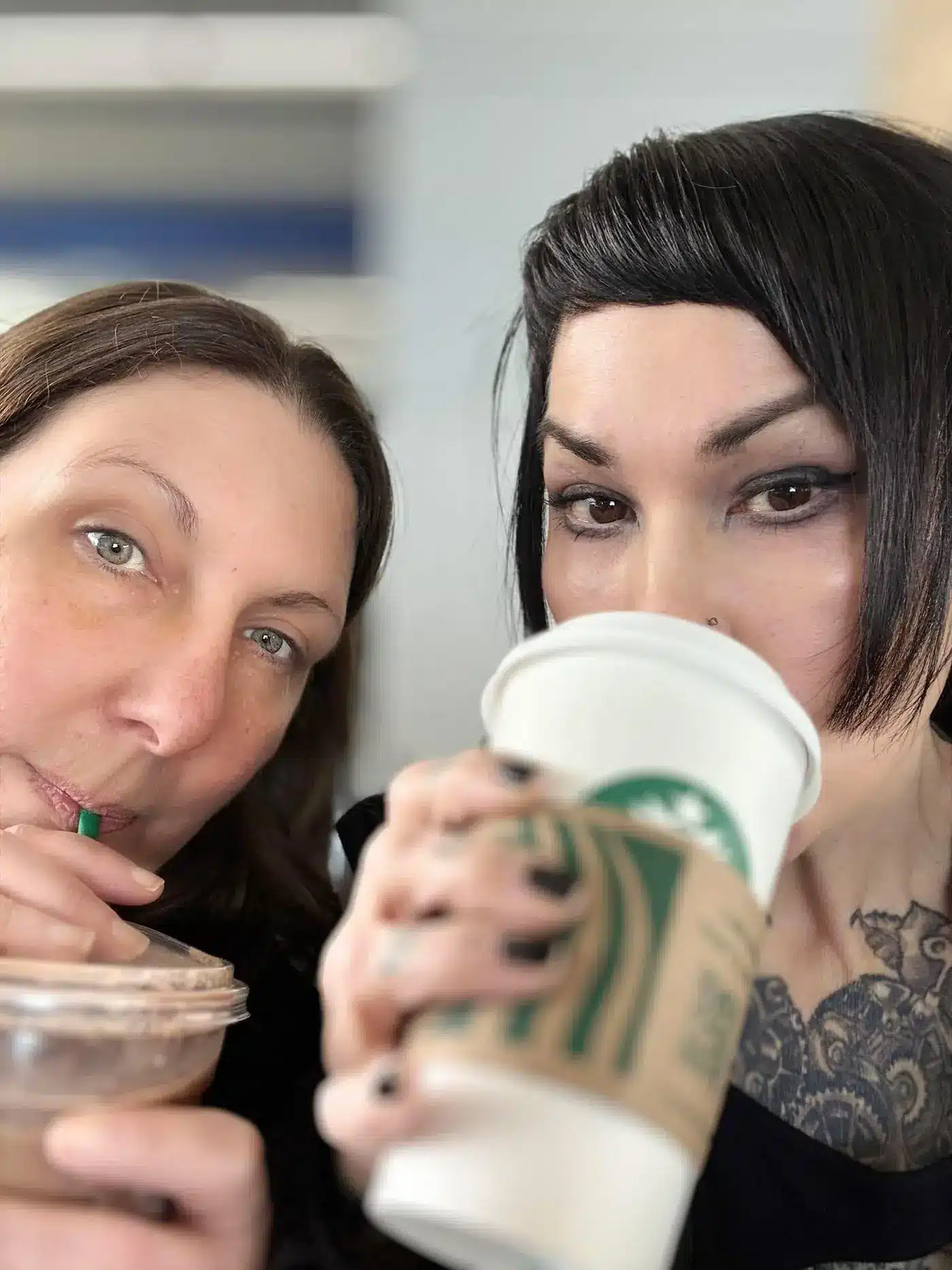A candid moment from Heather Stamatelatos's life outside US Cellar Systems
